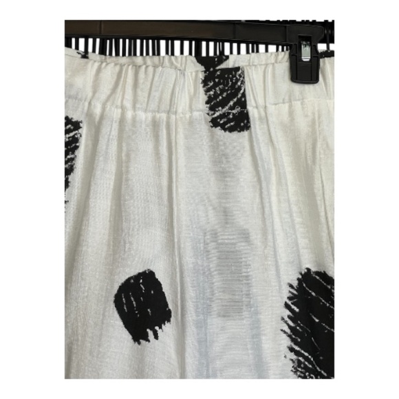 🆕 NWT Radzoli women’s white & black abstract wide leg pants – size XXL - Picture 3 of 7
